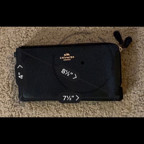 Large Coach Double Zip Wristlet - Picture 6 of 6